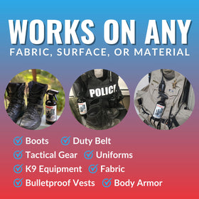 Arrest My Vest closeup spray nozzle showcasing easy application and precise targeting of odors
