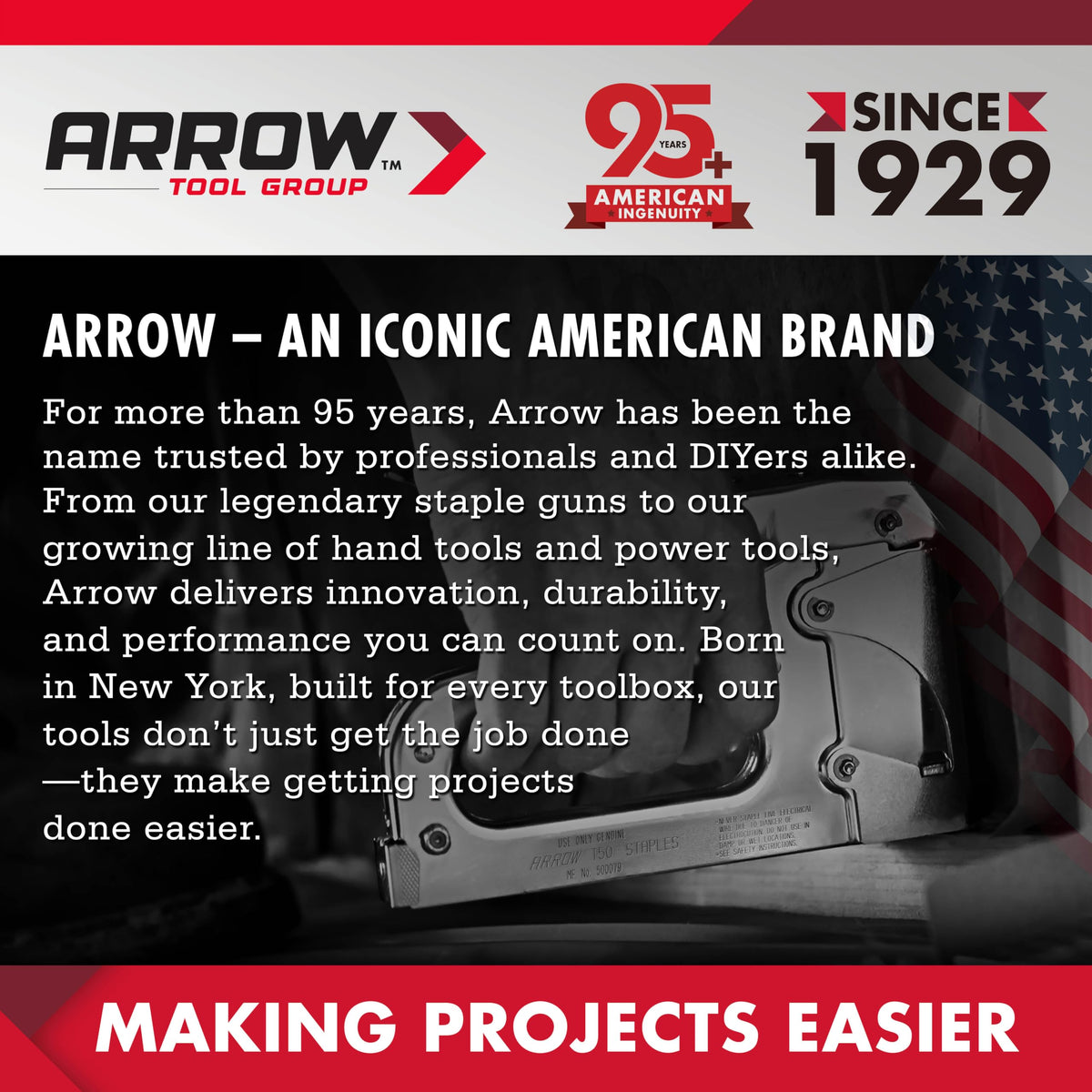 Arrow Fastener close-up of carbon steel pick tips highlighting durable precision