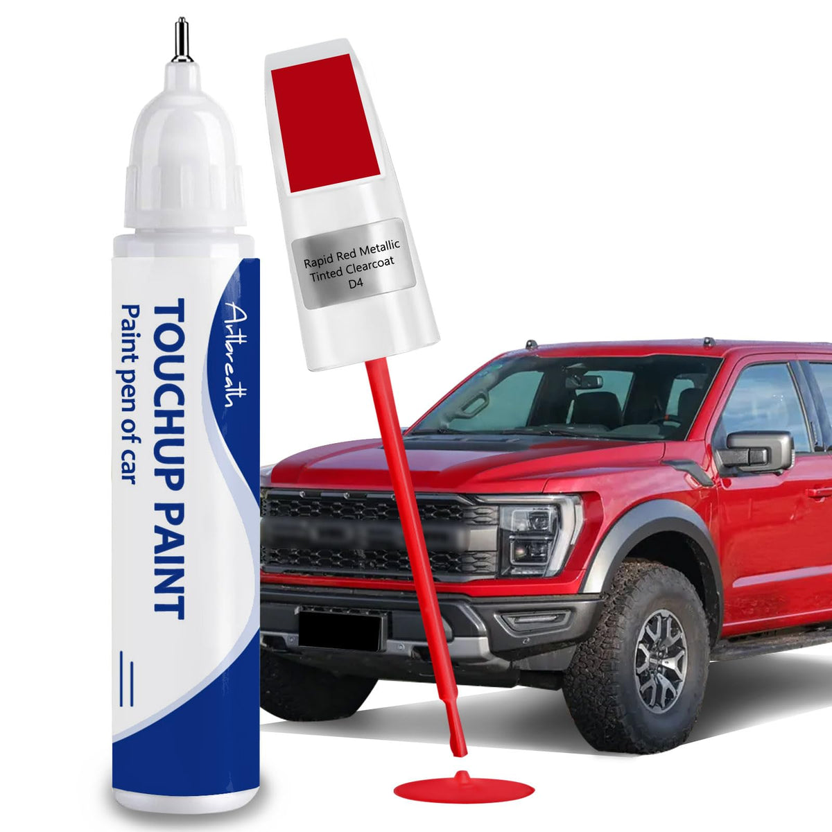 Artbreath Rapid Red Metallic front packaging showing compact repair kit benefit