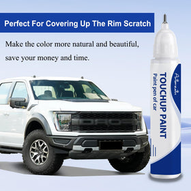 Artbreath before and after repair on Ford panel showing blended finish