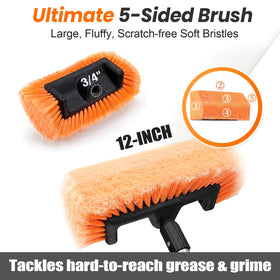 ARTIPOLY close-up of flocked soft bristles protecting paint while lifting dirt