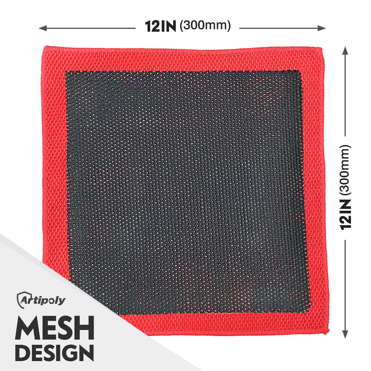 ARTIPOLY close-up of mesh surface hiding particles for paint protection