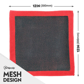 ARTIPOLY close-up of mesh surface hiding particles for paint protection