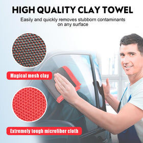 ARTIPOLY towel next to a hand showing 12x12 inch scale for easy handling
