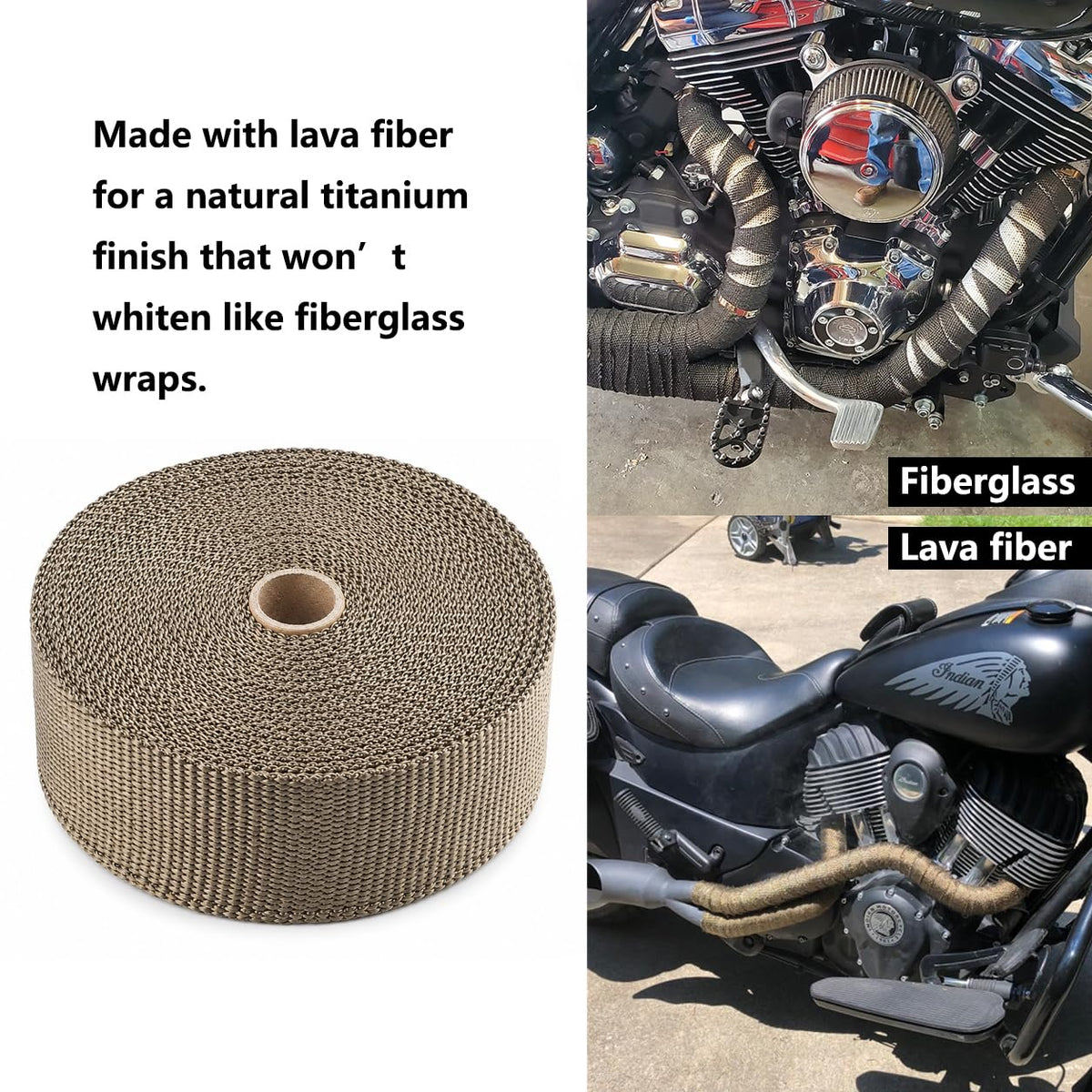 ARTR close-up texture of titanium wrap demonstrating durable weave