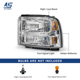 AS headlight amber reflector detail offering enhanced signal visibility and safety