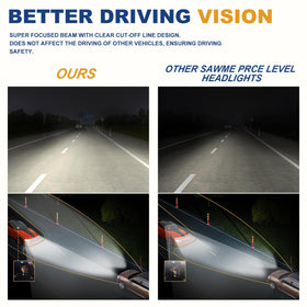AS headlight next to measuring tape showing size and fitment clarity for buyers
