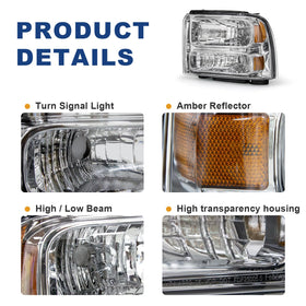 AS headlight side profile showing clear PC lens and sealed housing for weather resistance
