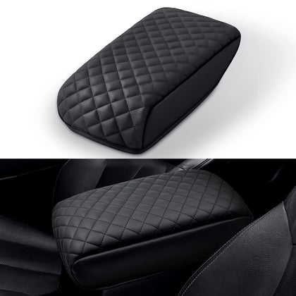 Asgohme front view center console cover showing snug factory fit and protection