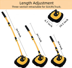 AsherRybrolon extended pole beside tape measure showing adjustable length