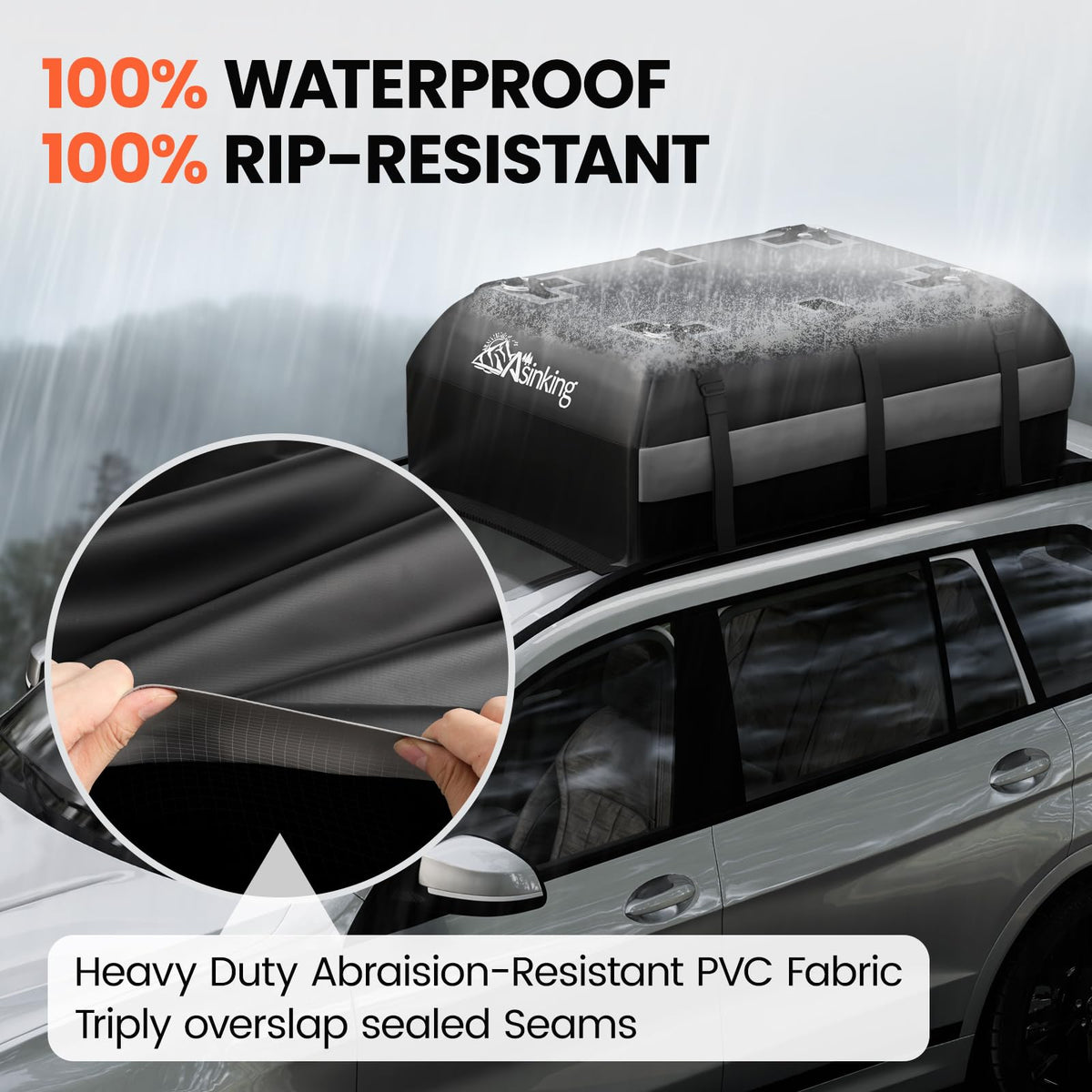 Asinking non-slip rubber mat detail protecting cargo and preventing movement