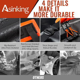 Asinking storage bag folded compact for easy off-season storage