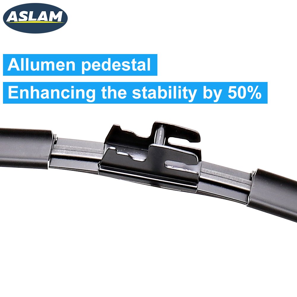 ASLAM aerodynamic spoiler and zinc alloy pedestal for anti-lift stability