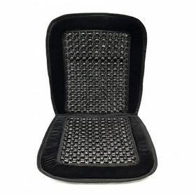ASLEY front view seat cover showing full beaded surface and plush trim for comfort