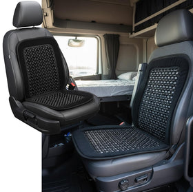 ASLEY seat cover straps and size comparison demonstrating easy installation and secure fit