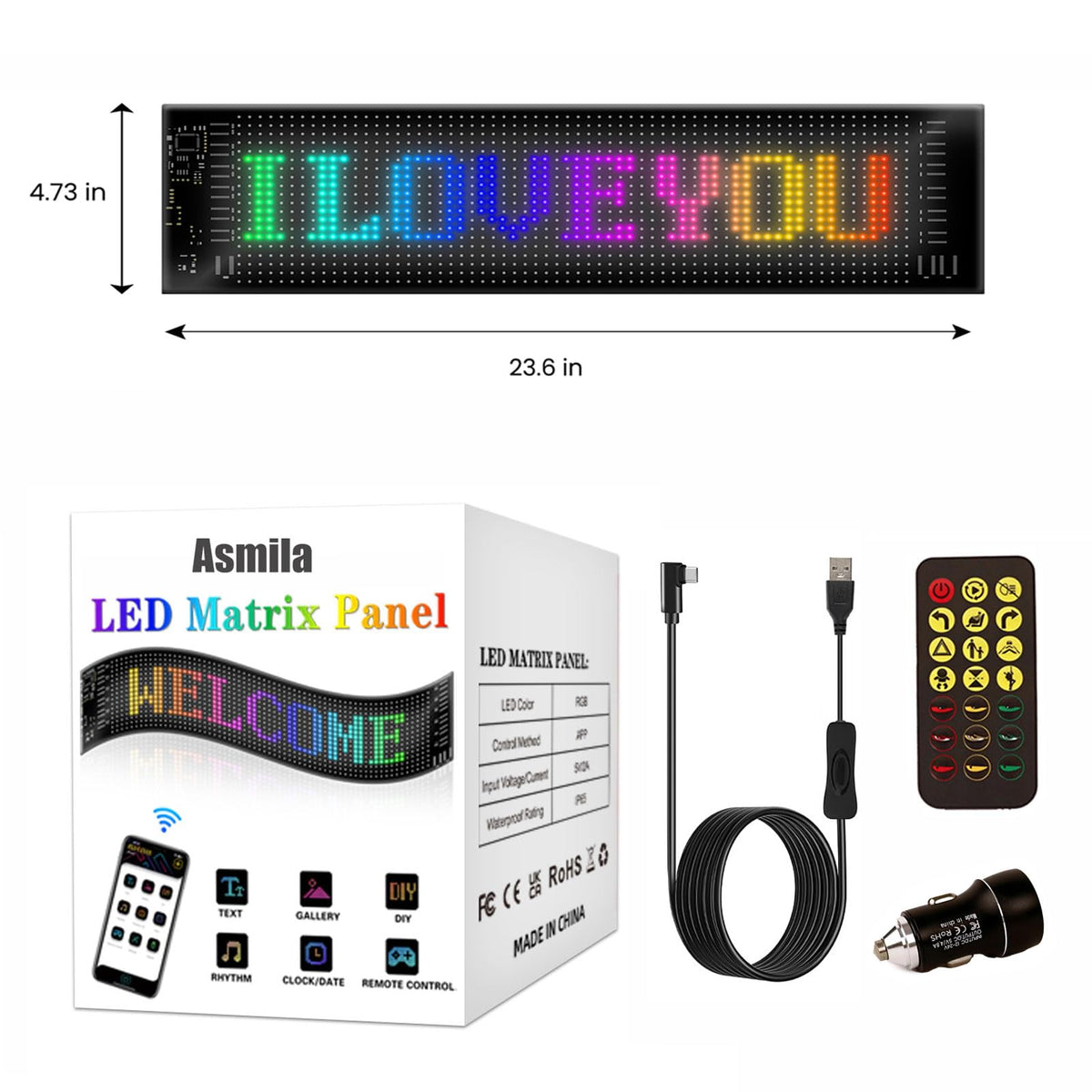 Asmila night driving effect on truck windshield creating attention-grabbing illumination