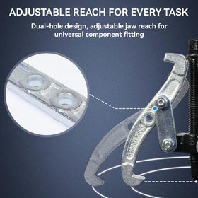 Asnfanl size comparison layflat with 3, 4, 6 inch pullers for choosing correct reach