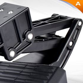 ASOPARTS step stowed in bumper for concealed low-profile benefit