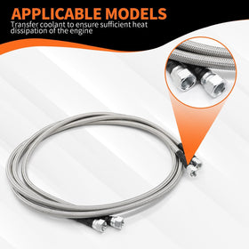 Aspaton close-up of stainless braid texture showing abrasion resistance and durability benefit