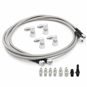 Aspaton front view of kit showing hoses and adapters for easy identification and fitment benefit