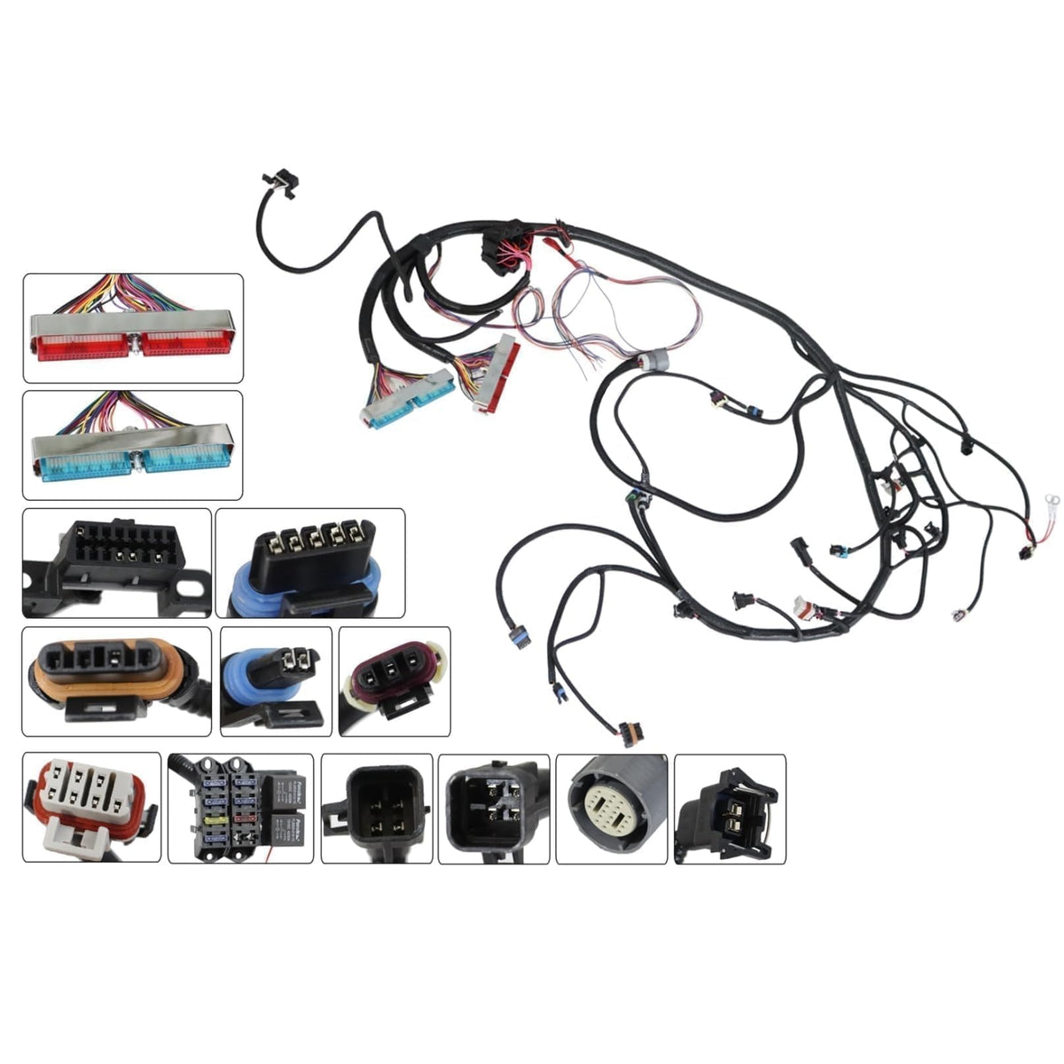 Aspaton harness installed in an engine bay illustrating tidy routing and reduced clutter