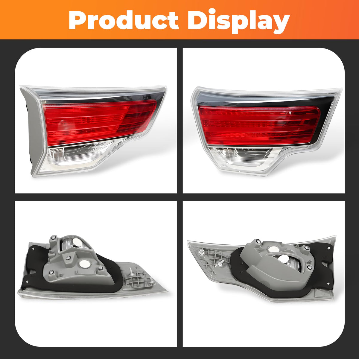 Aspaton tail light rear view with factory-style connectors for easy installation