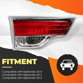 Aspaton left inner tail light installed on Highlander demonstrating direct-fit