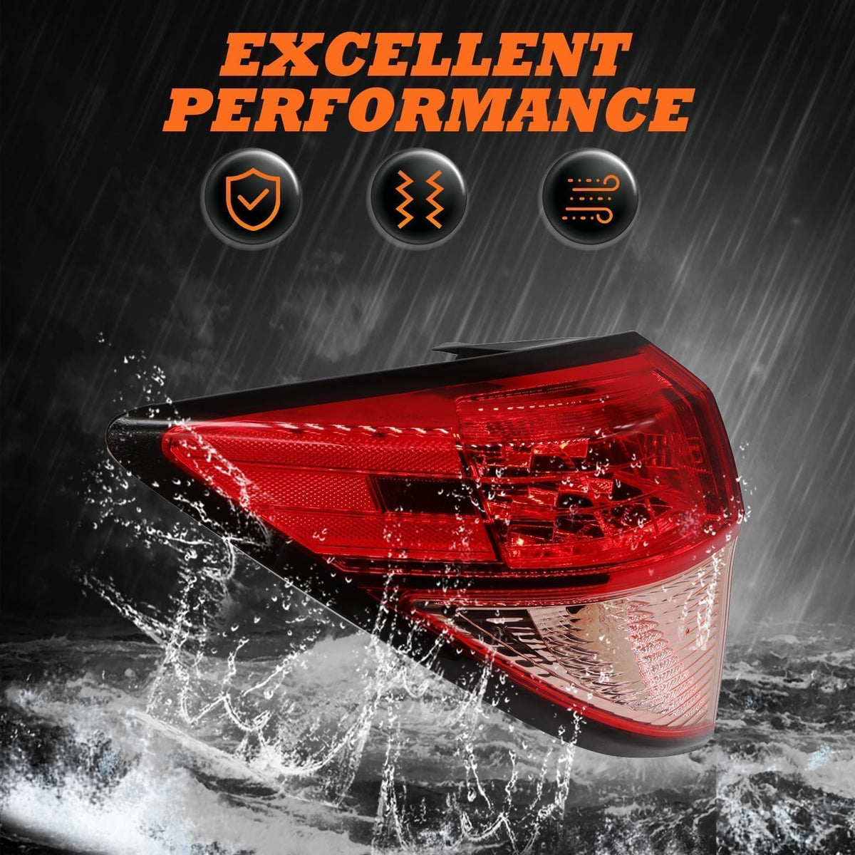 Aspaton packaged tail light with included part showing ready-to-install convenience