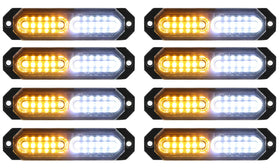 ASPL front assembly showing amber and white LEDs and clear lens for strong visibility