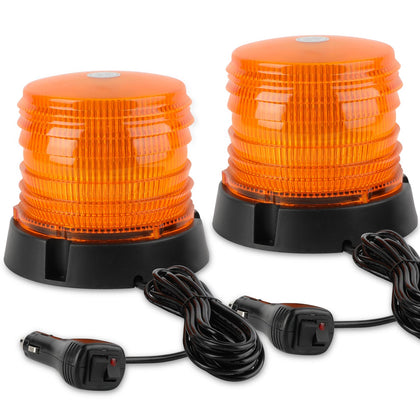 ASPL front view amber beacon showing full 360° visibility benefit