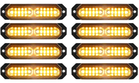 ASPL front view amber grille light showing bright warning benefit