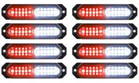 ASPL front view of eight mounted strobes showing high visibility benefit
