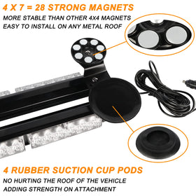 ASPL strobe installed on pickup rooftop demonstrating portable mounting