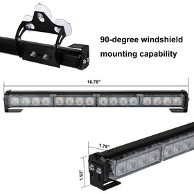 ASPL installed on windshield demonstrating quick temporary mounting and warning benefit