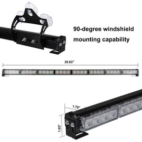 ASPL suction-cup windshield install for temporary placement and quick removal