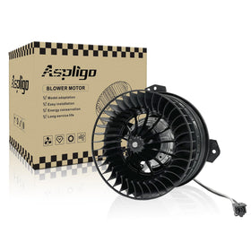 Aspligo front assembly showing fan housing and airflow benefit