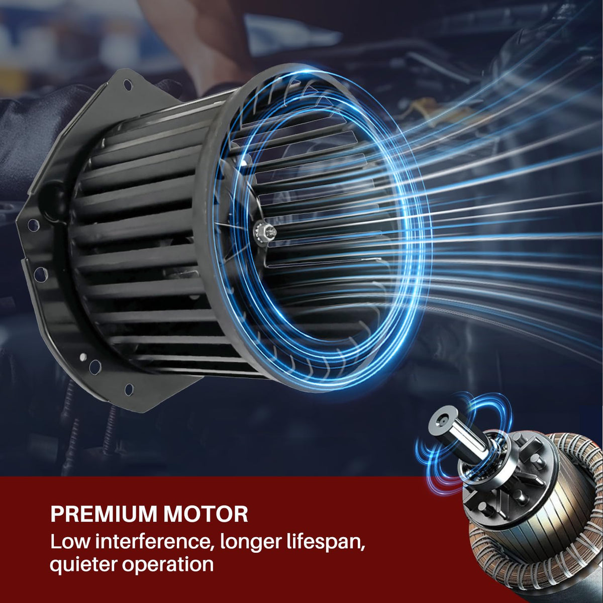 Aspligo blower mounting points demonstrating direct-fit installation