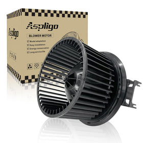 Aspligo front assembly view showing blower fitted and quick airflow benefit