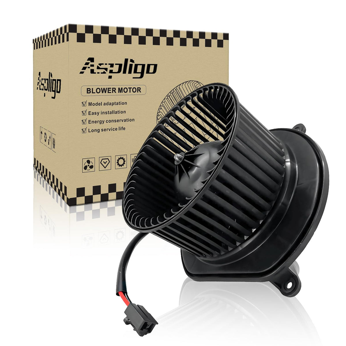 Aspligo front assembly view showing fit and improved airflow