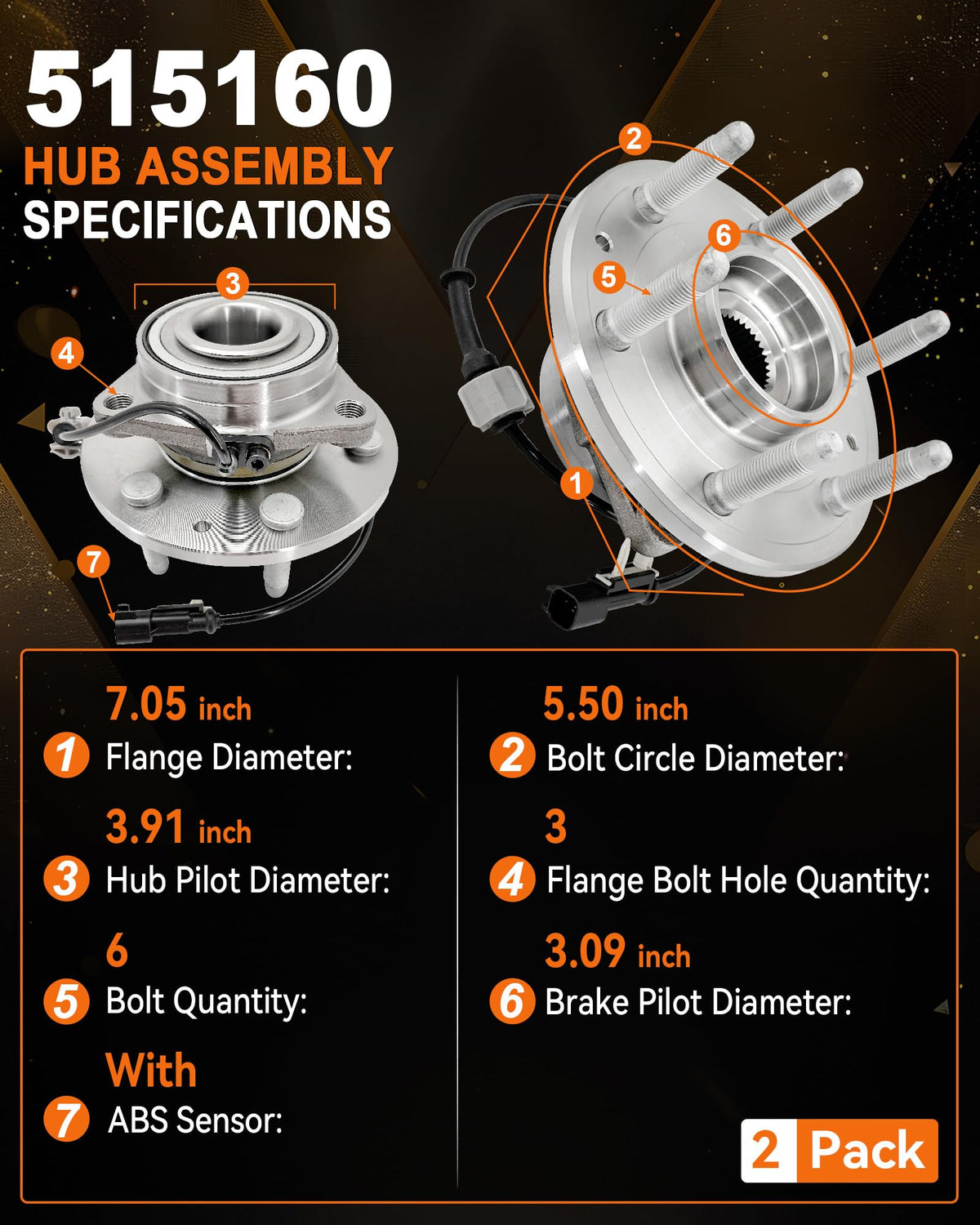 aspligo hub assembly side profile highlighting compact sealed design for durability