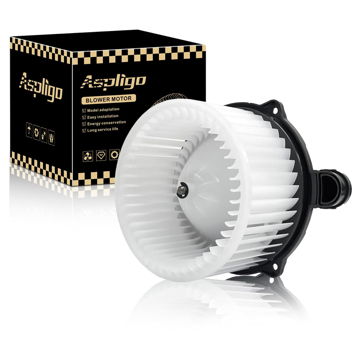 Aspligo front assembly showing fit and airflow benefit