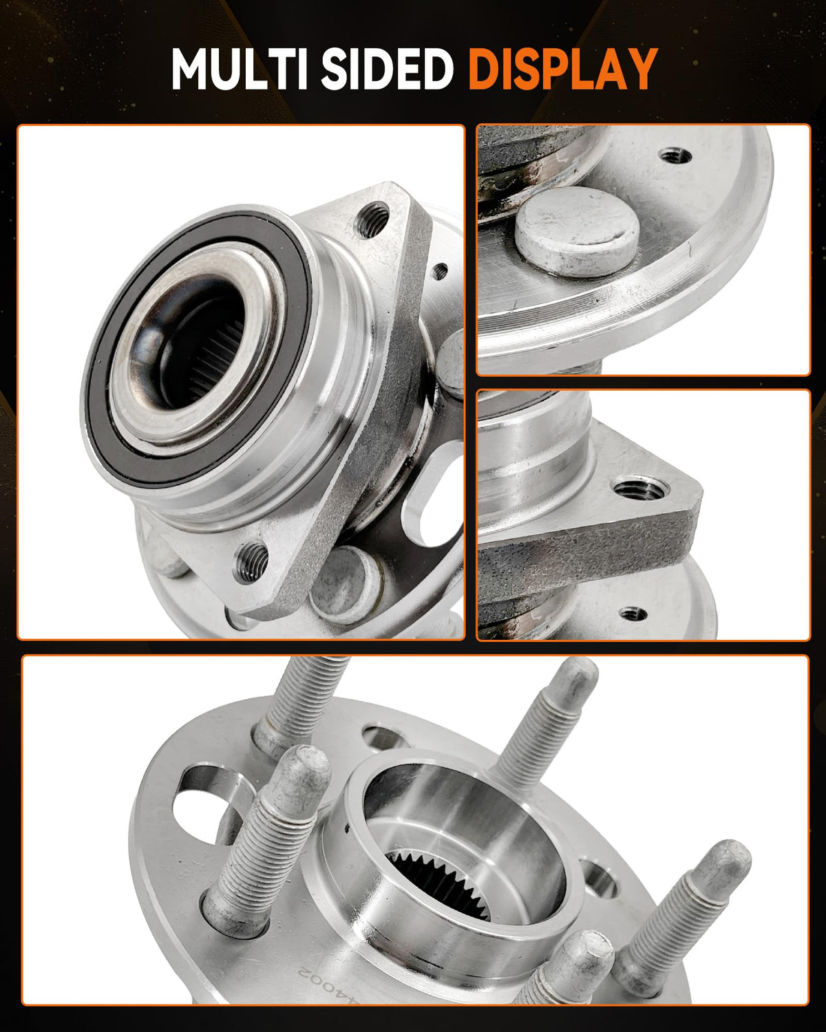 Aspligo hub surface finish detail indicating corrosion resistance