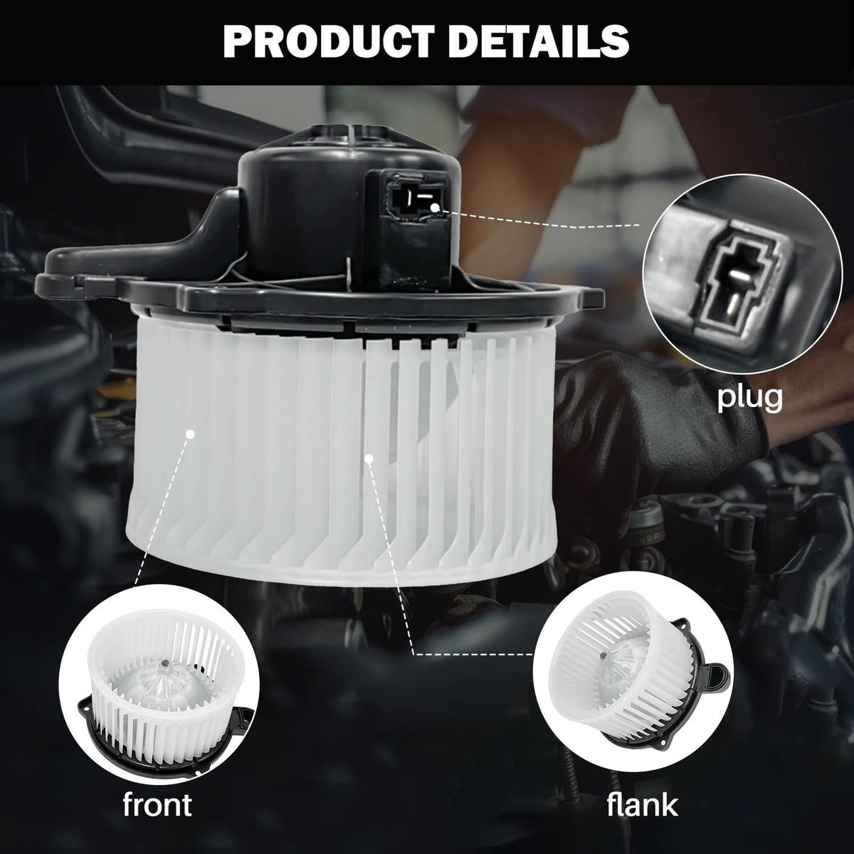 Aspligo motor connector and mounting details for easy direct replacement