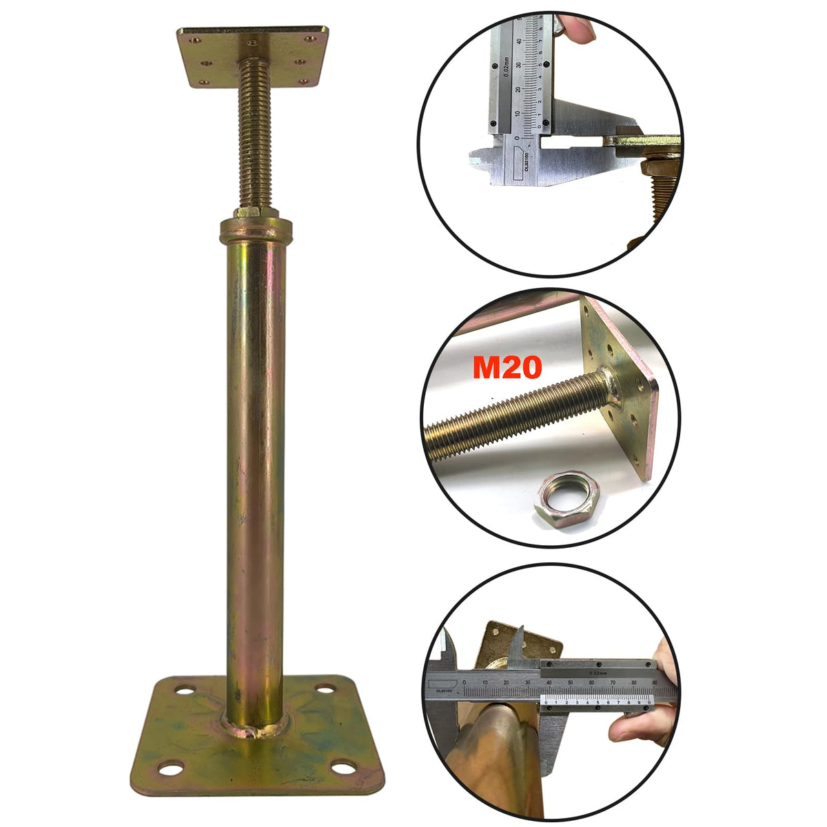 ASTAMOTOR post installed in crawl space showing temporary support and accessibility