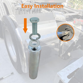 ASTAMOTOR included bolts and washers laid out for easy installation and convenience