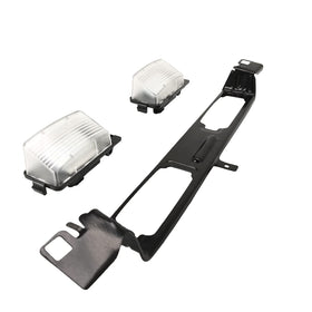 ASTAMOTOR front view of rear license plate frame showing complete assembly and fit