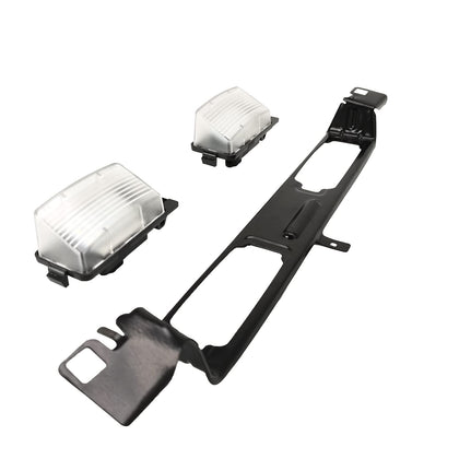 ASTAMOTOR front view of rear license plate frame showing complete assembly and fit