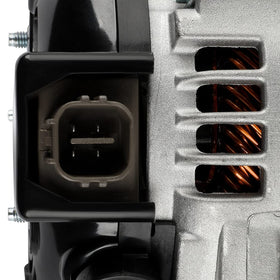 ASTOU alternator on a packed car trunk scene supporting long trips
