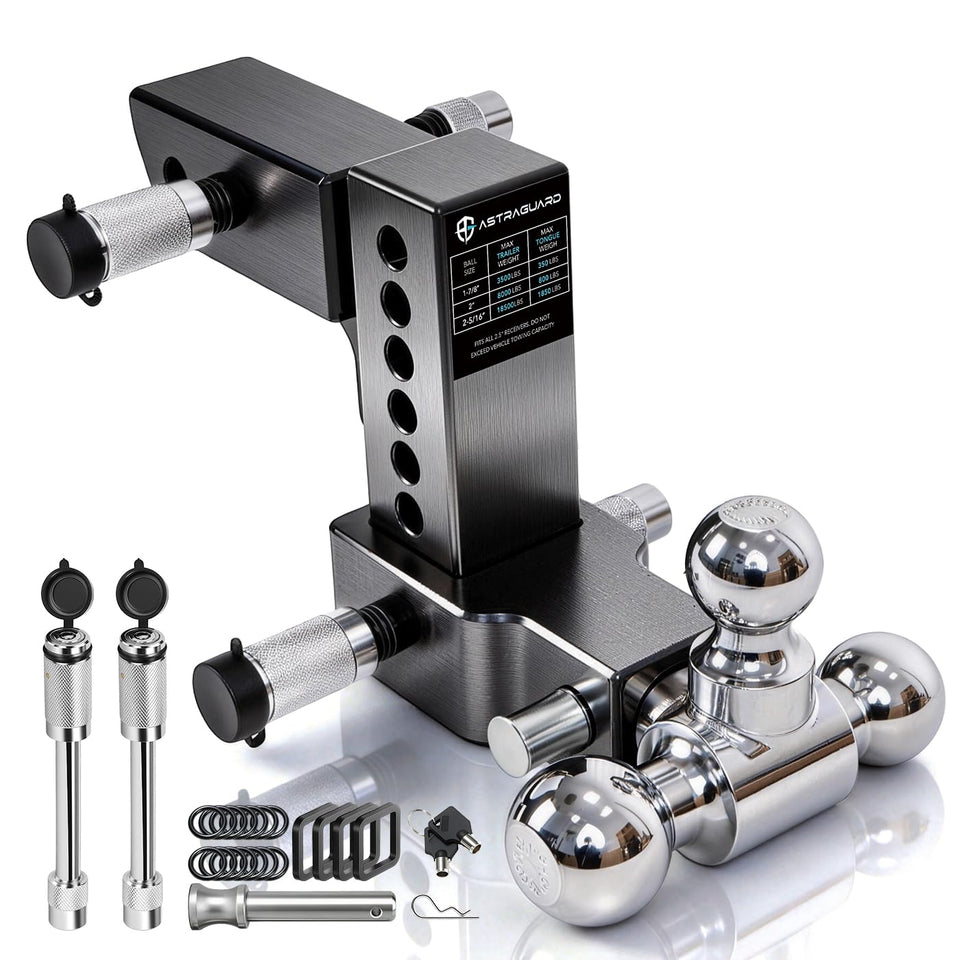 AstraGuard front view of assembled hitch showing sturdy build and fit