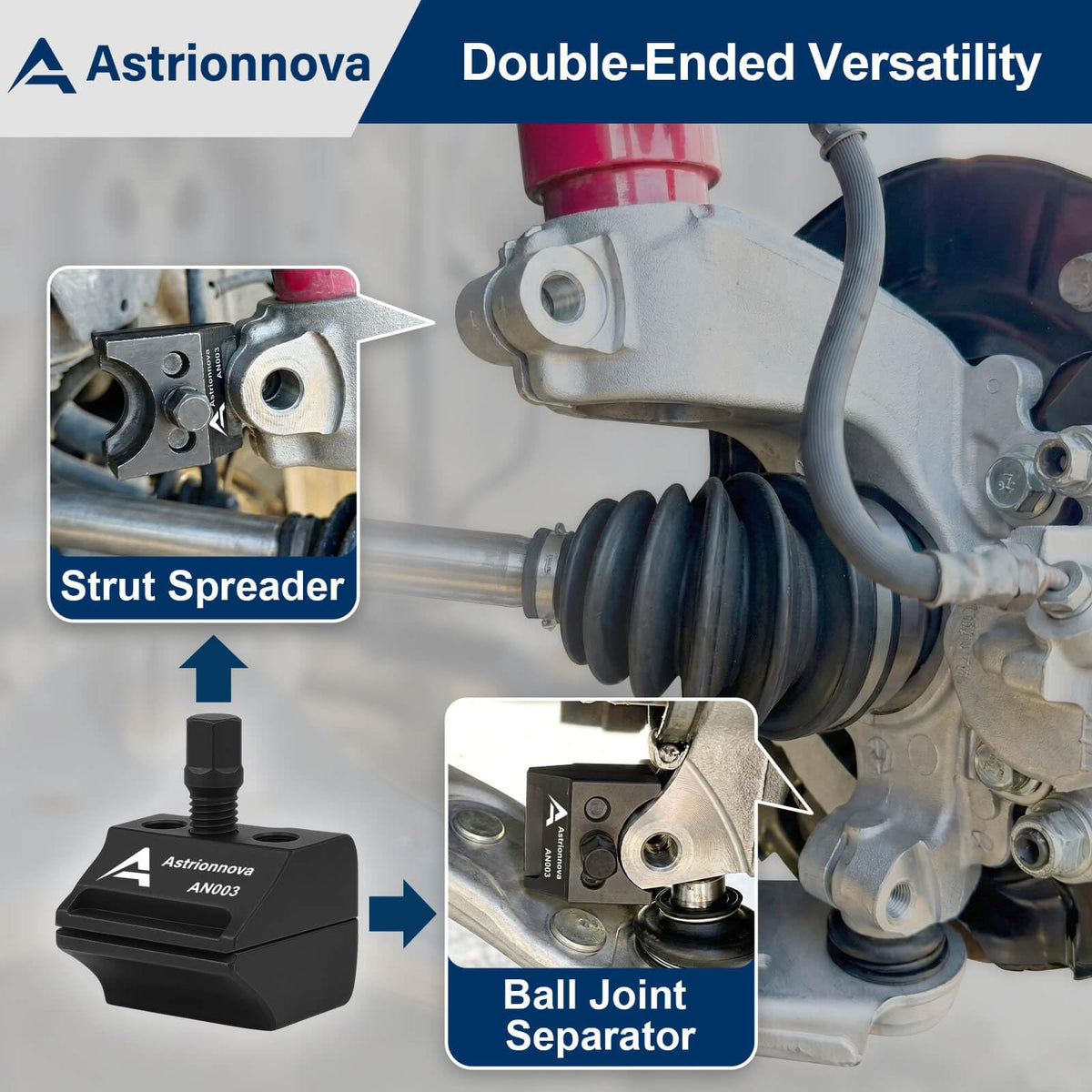 Astrionnova close focus on jaw profile demonstrating fitment accuracy to pinch bolts for protection